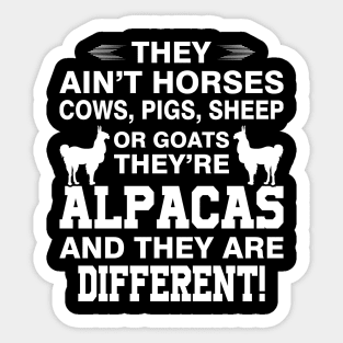 Alpaca be different Sticker